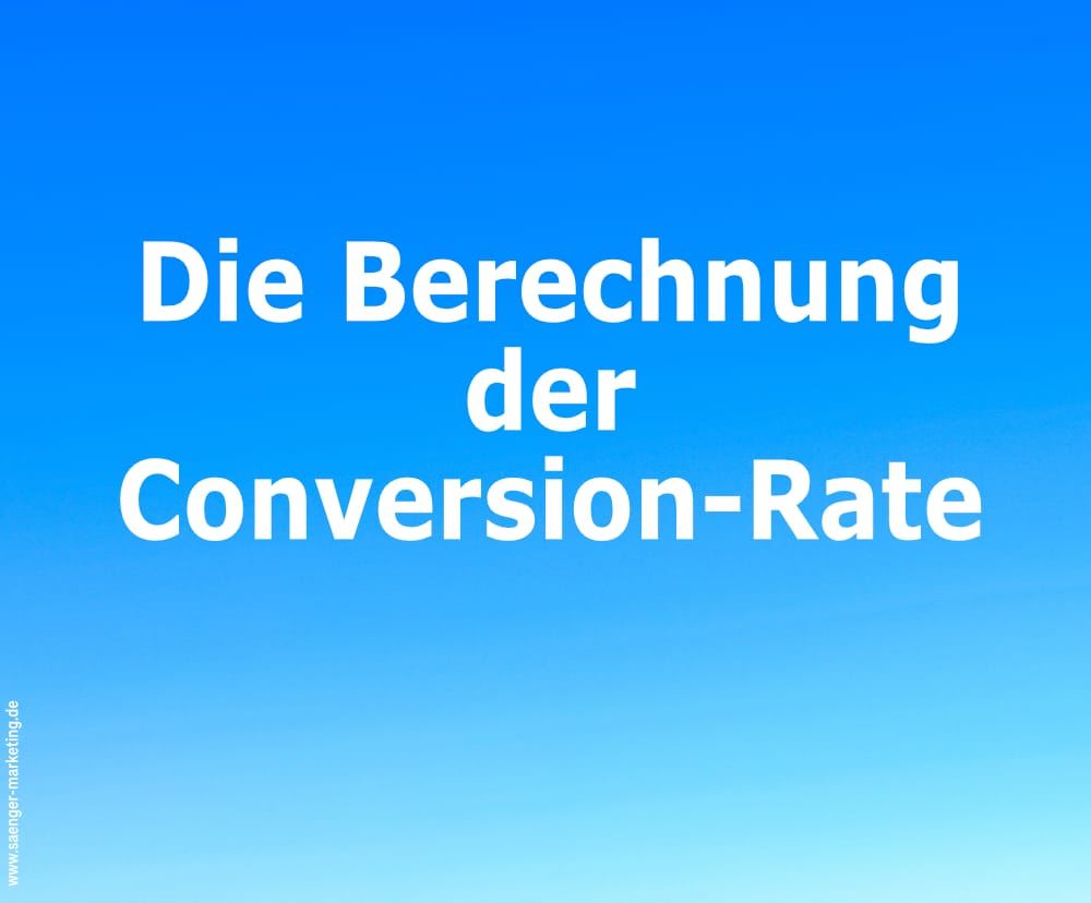 Conversion-Rate-berechnen